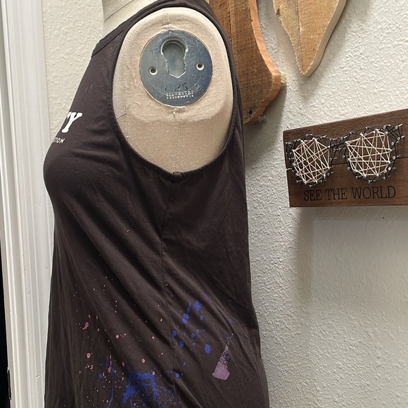 Peloton womens tank shirt chaser shirt paint bike summer gym athletic work out - Picture 4 of 7